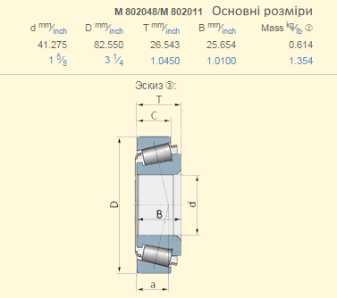 M802048/M802011