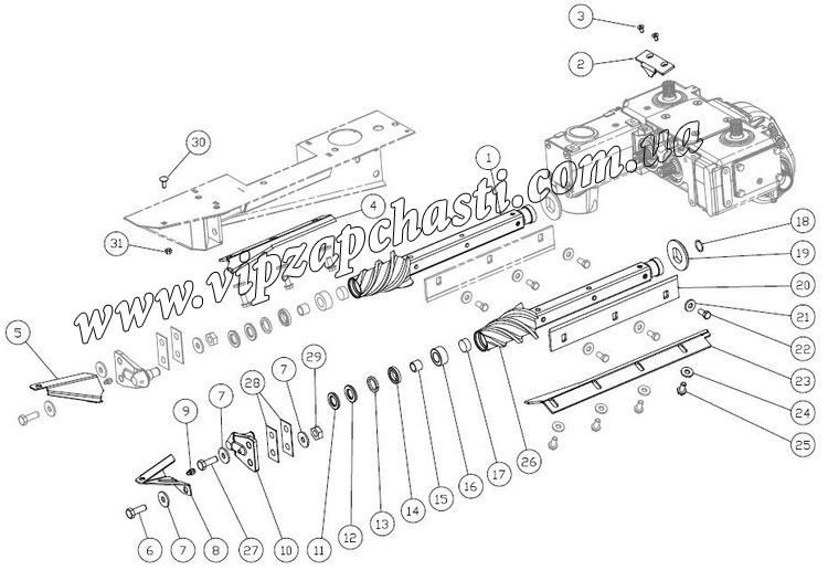 Запчасти на кукурузную жатку Capello Quasar F8, жатка Capello Quasar F8